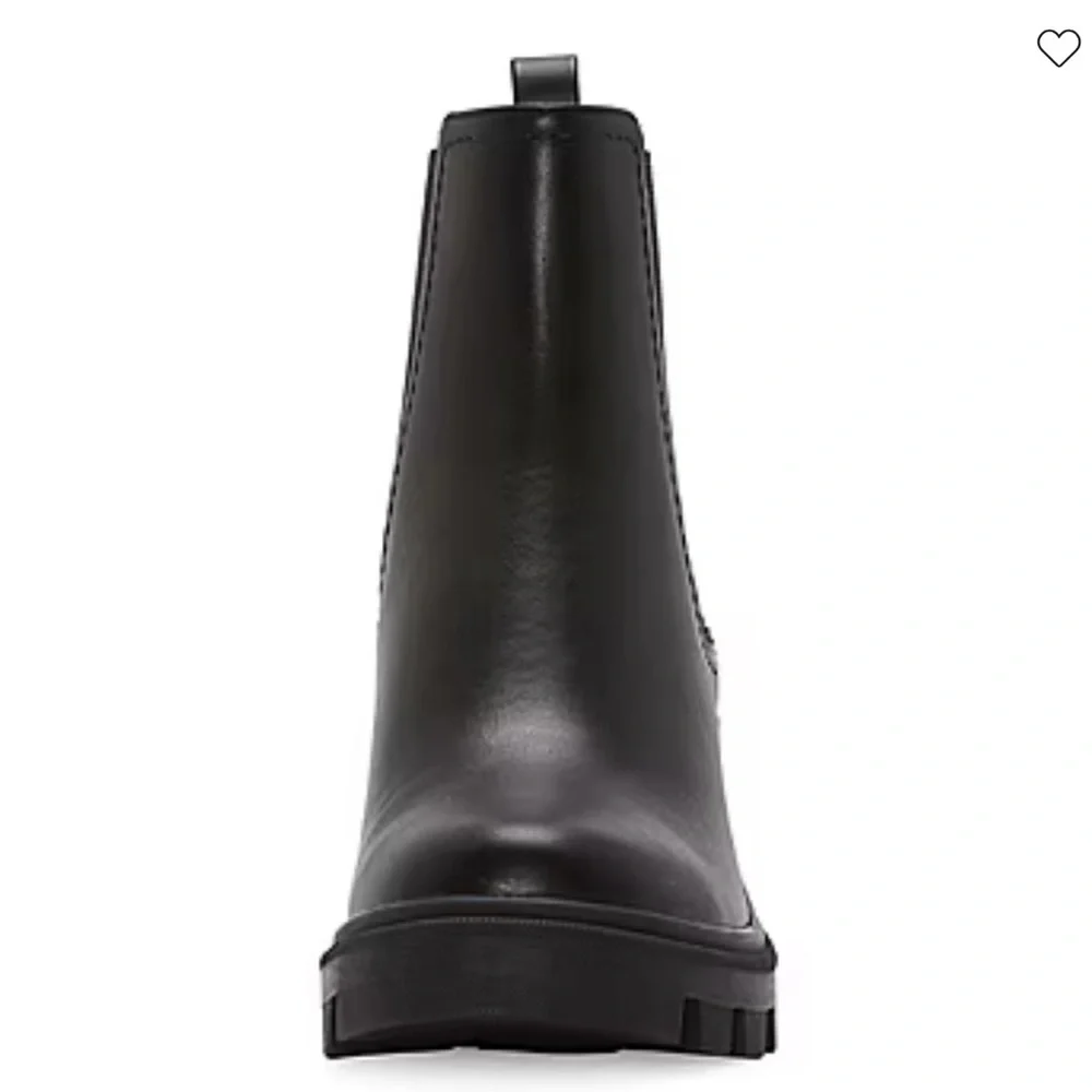 Black Women Block Heel Boots - Picture 6 of 16